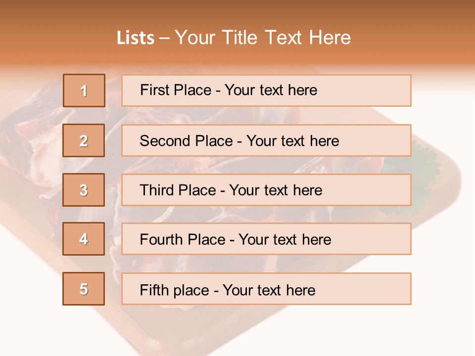 Refreshment Nobody White PowerPoint Template
