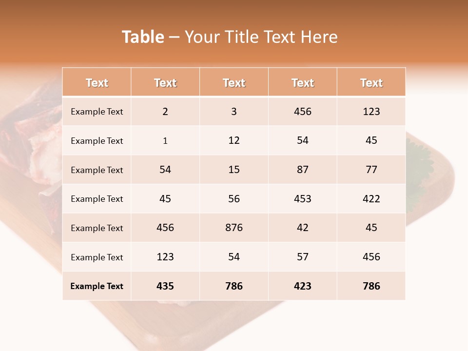 Refreshment Nobody White PowerPoint Template