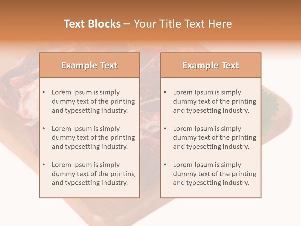 Refreshment Nobody White PowerPoint Template