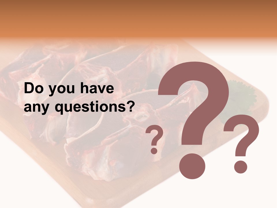 Refreshment Nobody White PowerPoint Template