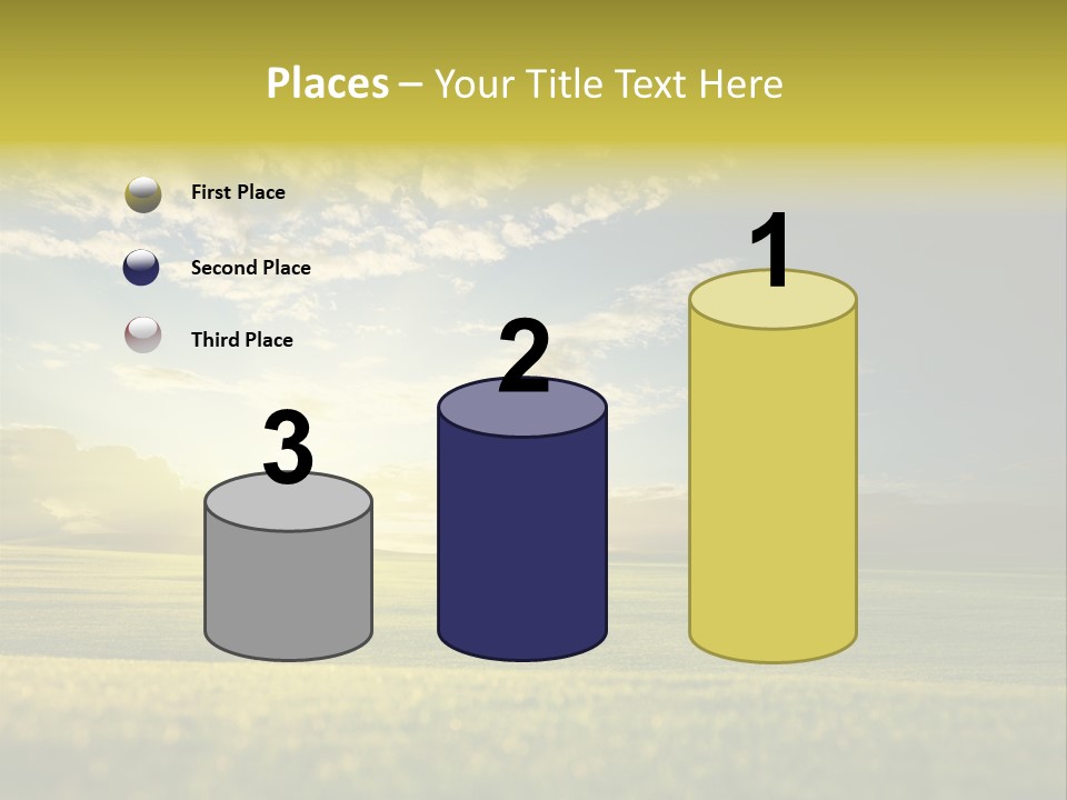 Bright Fresh Gold PowerPoint Template