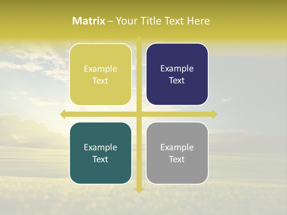 Bright Fresh Gold PowerPoint Template