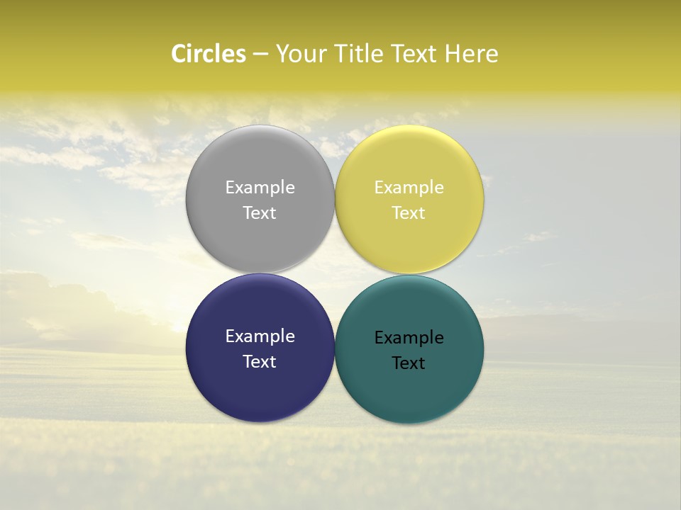 Bright Fresh Gold PowerPoint Template