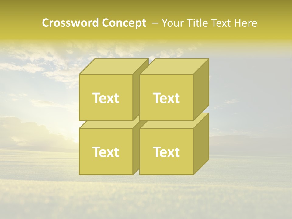 Bright Fresh Gold PowerPoint Template