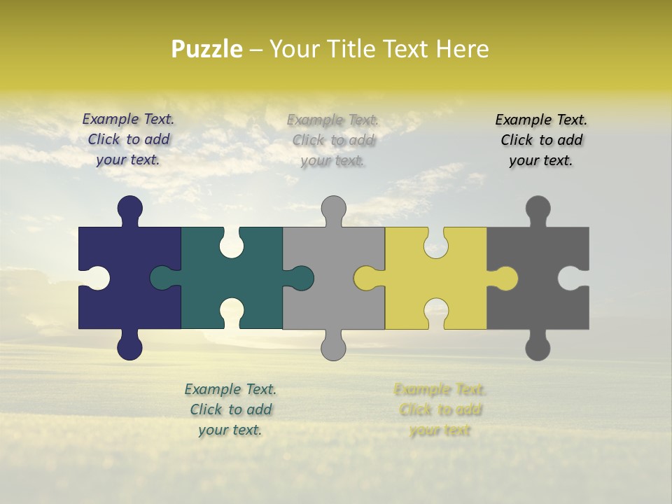 Bright Fresh Gold PowerPoint Template