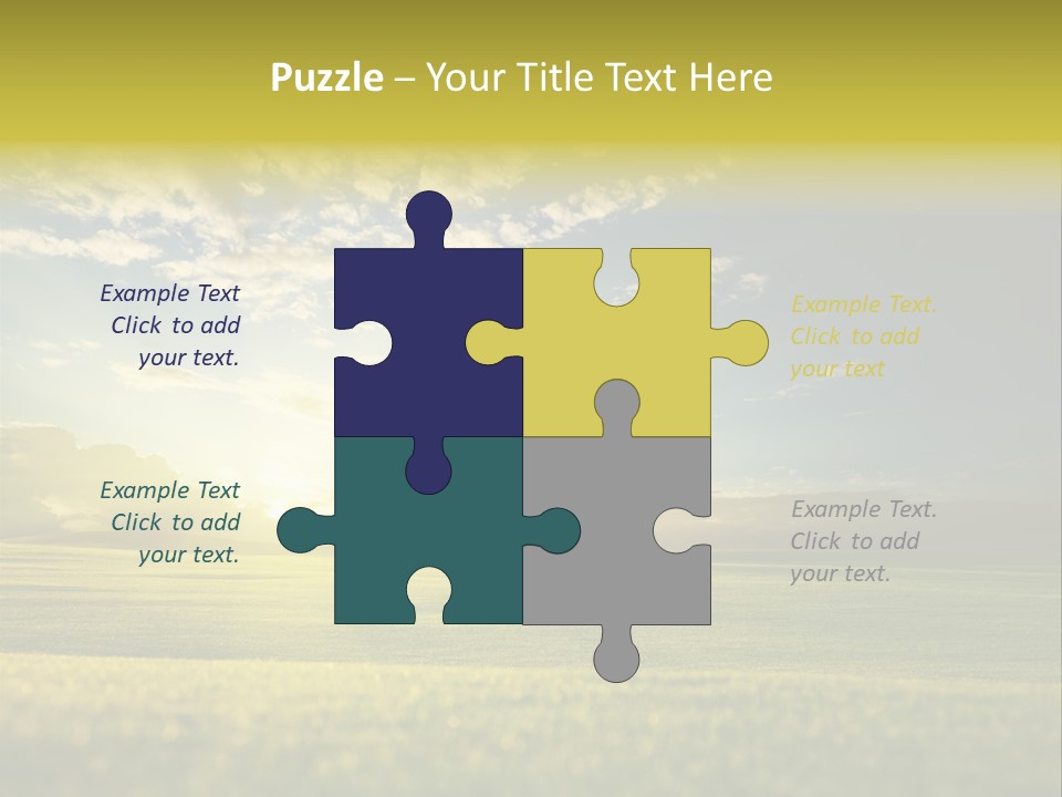 Bright Fresh Gold PowerPoint Template