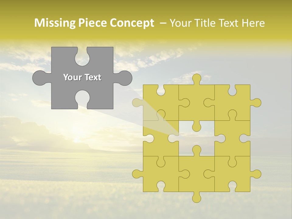 Bright Fresh Gold PowerPoint Template