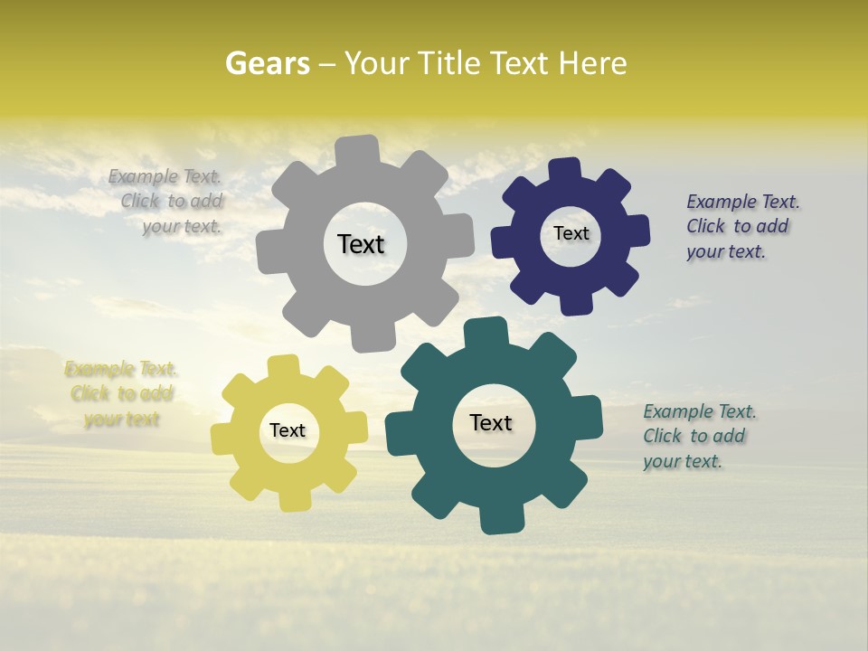 Bright Fresh Gold PowerPoint Template