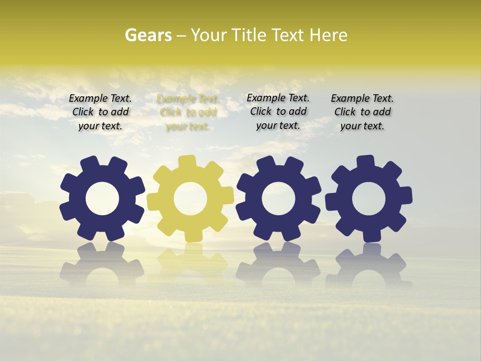 Bright Fresh Gold PowerPoint Template