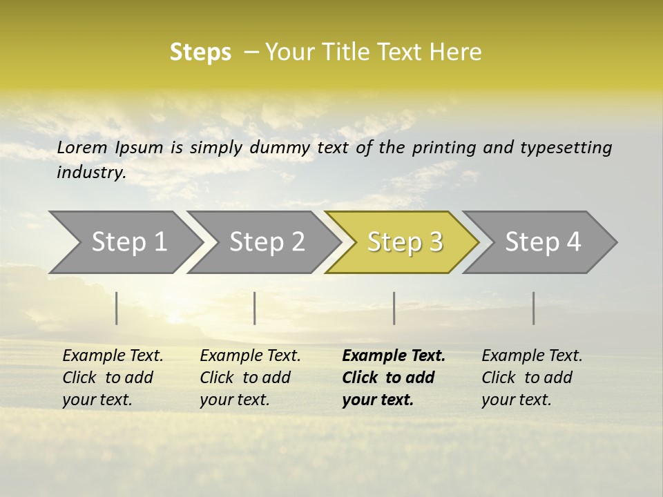 Bright Fresh Gold PowerPoint Template
