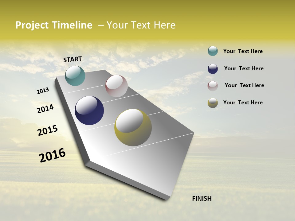 Bright Fresh Gold PowerPoint Template