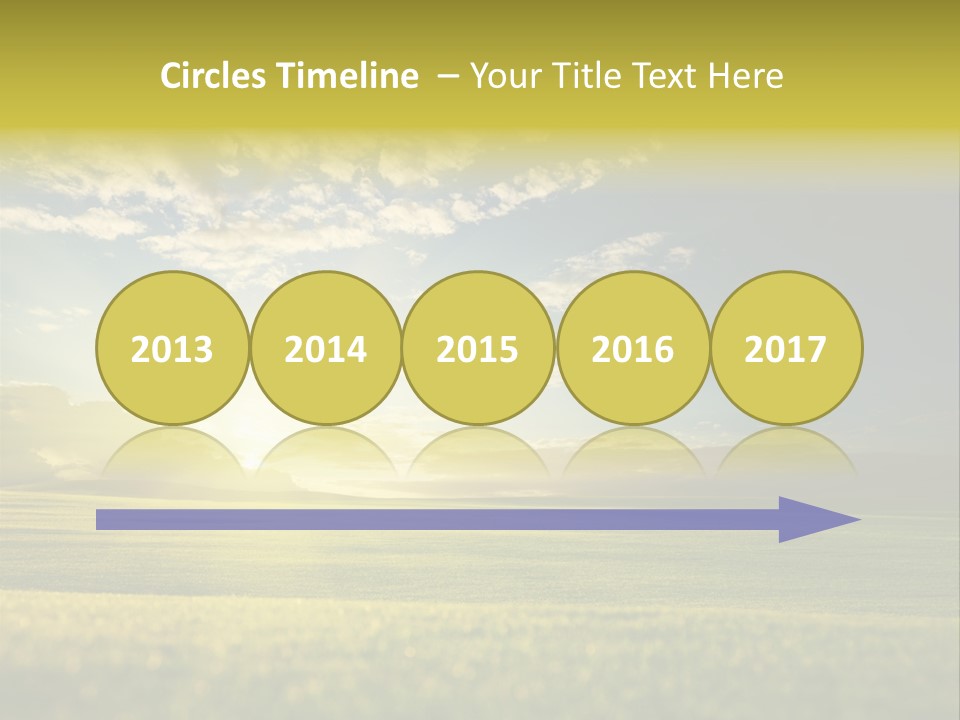 Bright Fresh Gold PowerPoint Template