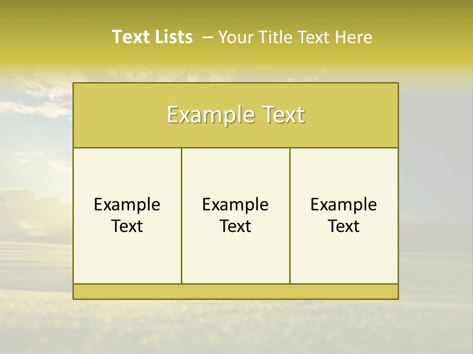 Bright Fresh Gold PowerPoint Template