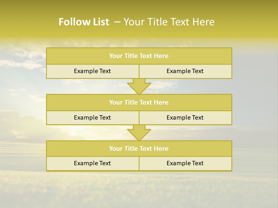 Bright Fresh Gold PowerPoint Template