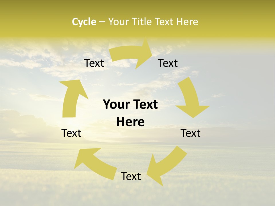 Bright Fresh Gold PowerPoint Template