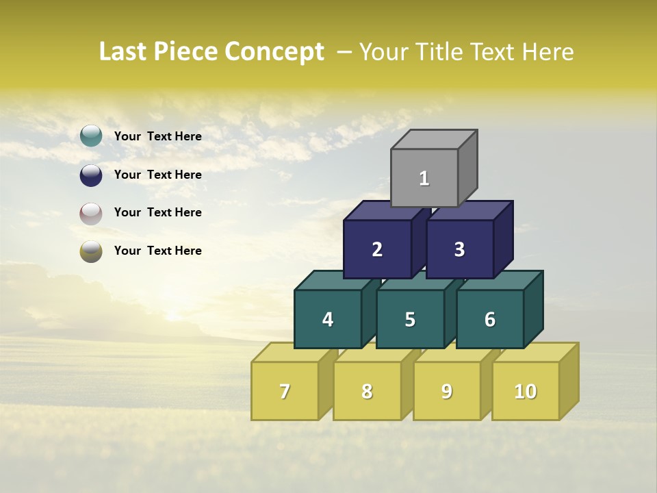 Bright Fresh Gold PowerPoint Template