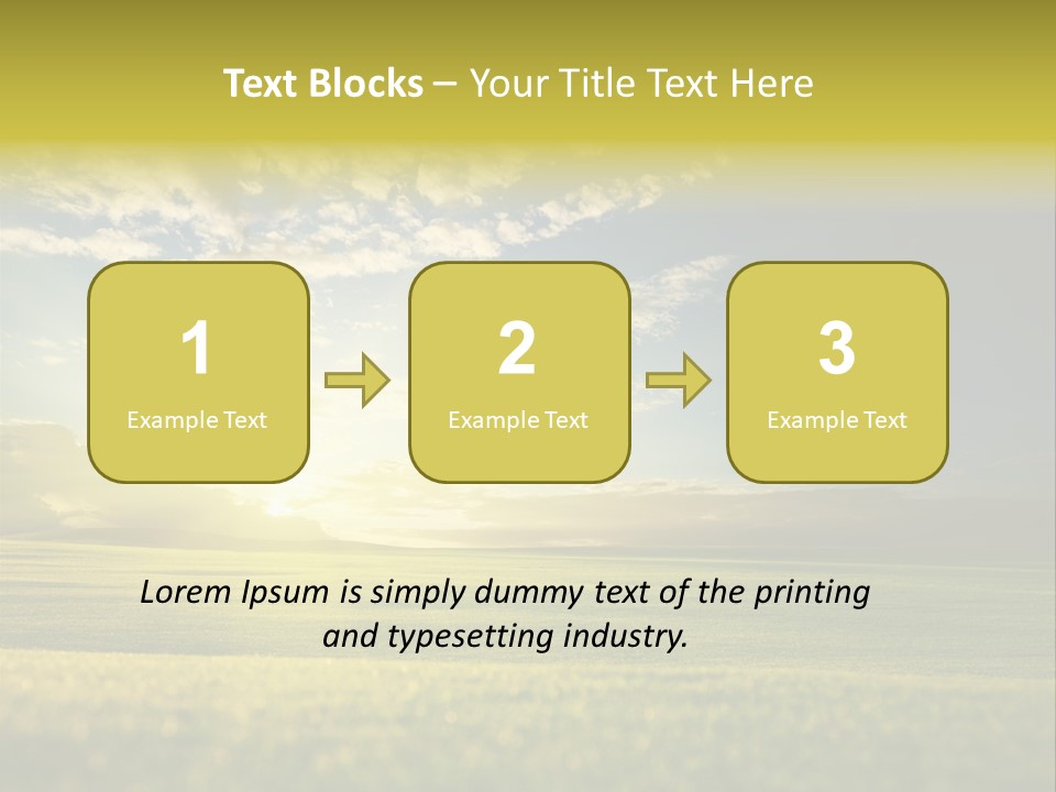 Bright Fresh Gold PowerPoint Template