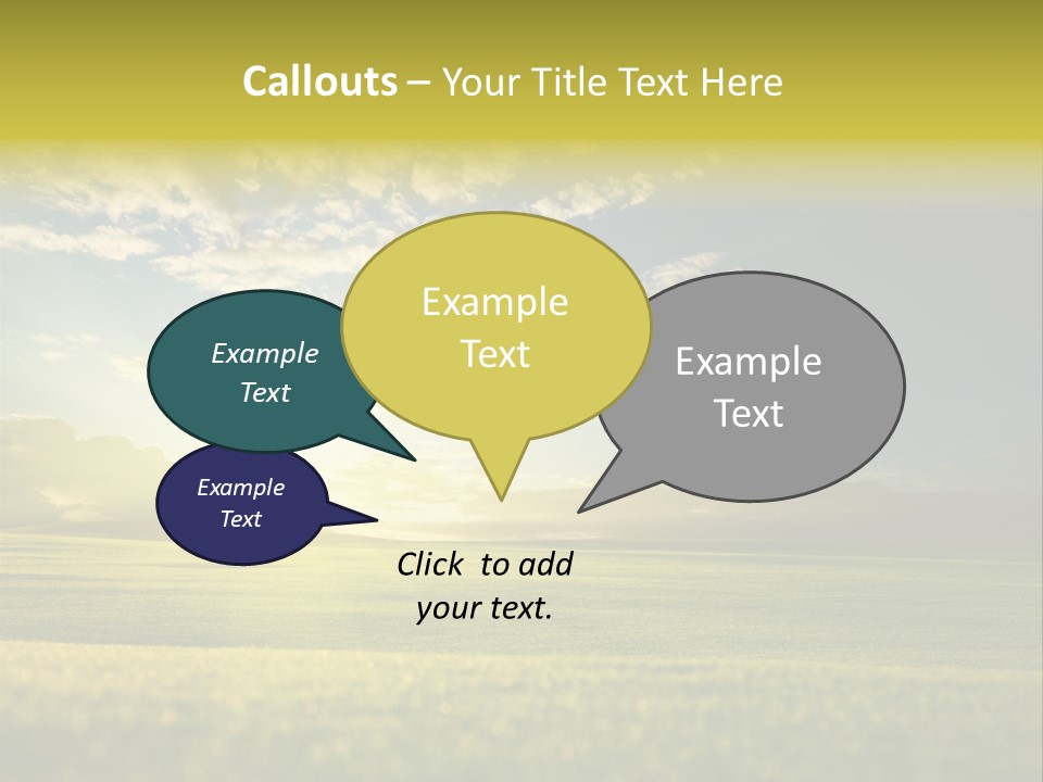 Bright Fresh Gold PowerPoint Template