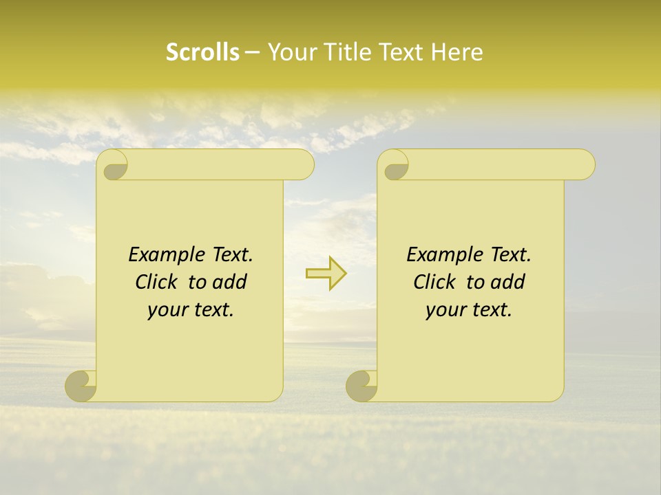 Bright Fresh Gold PowerPoint Template