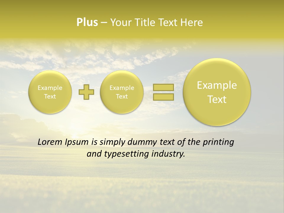 Bright Fresh Gold PowerPoint Template
