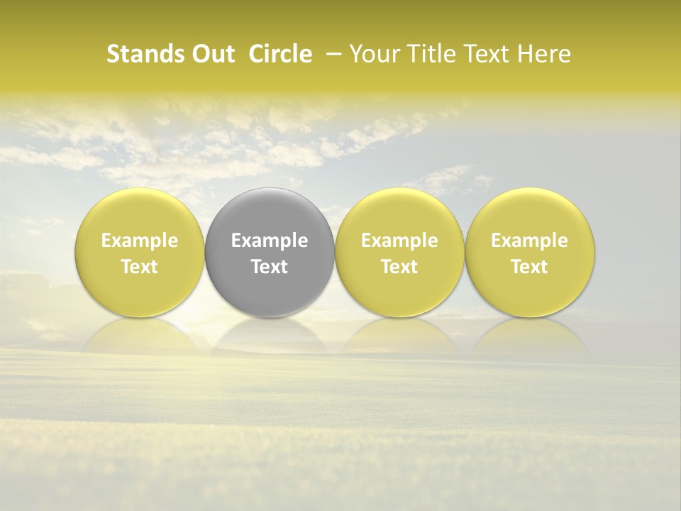 Bright Fresh Gold PowerPoint Template