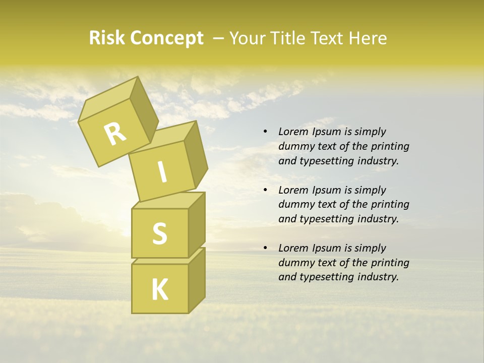 Bright Fresh Gold PowerPoint Template