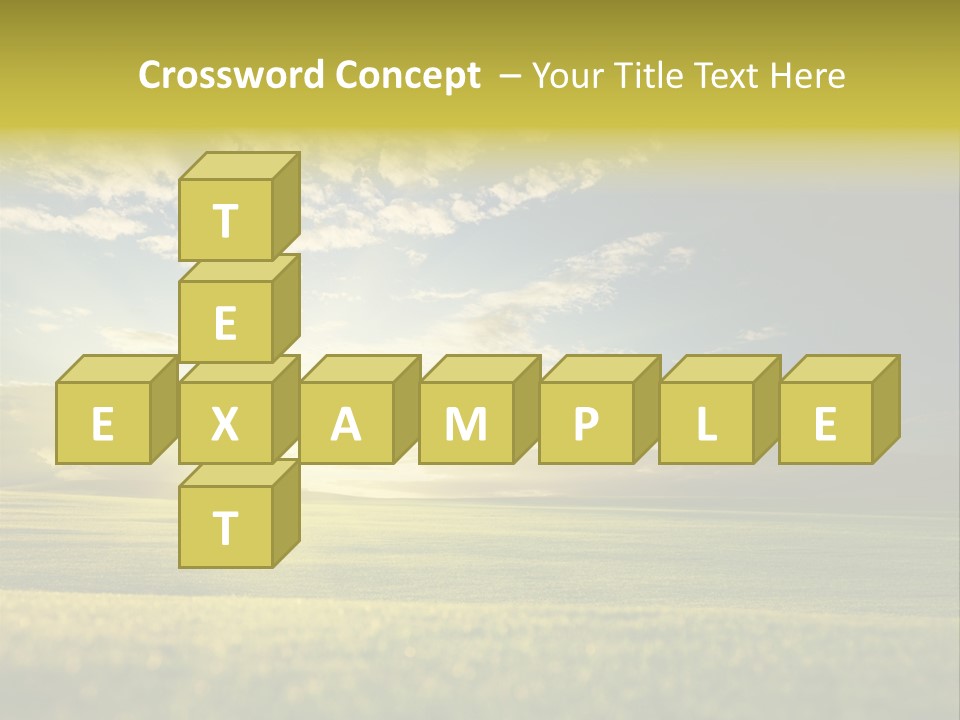 Bright Fresh Gold PowerPoint Template