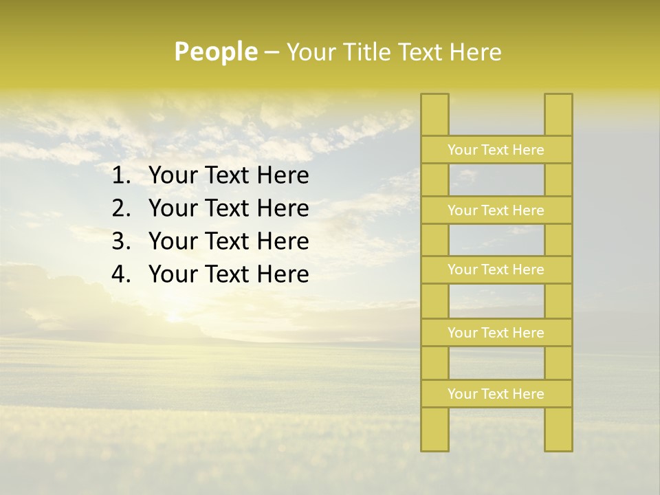 Bright Fresh Gold PowerPoint Template