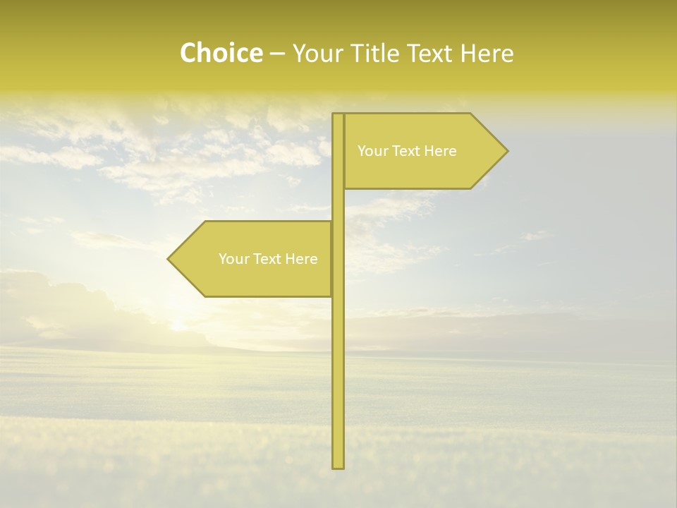 Bright Fresh Gold PowerPoint Template