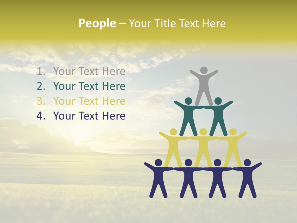 Bright Fresh Gold PowerPoint Template