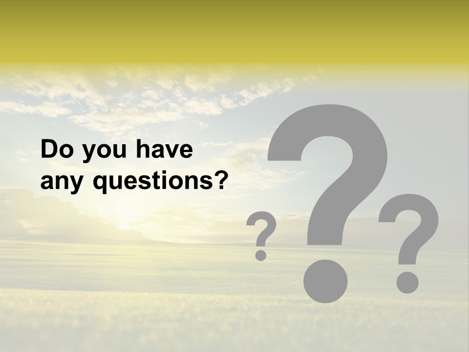 Bright Fresh Gold PowerPoint Template