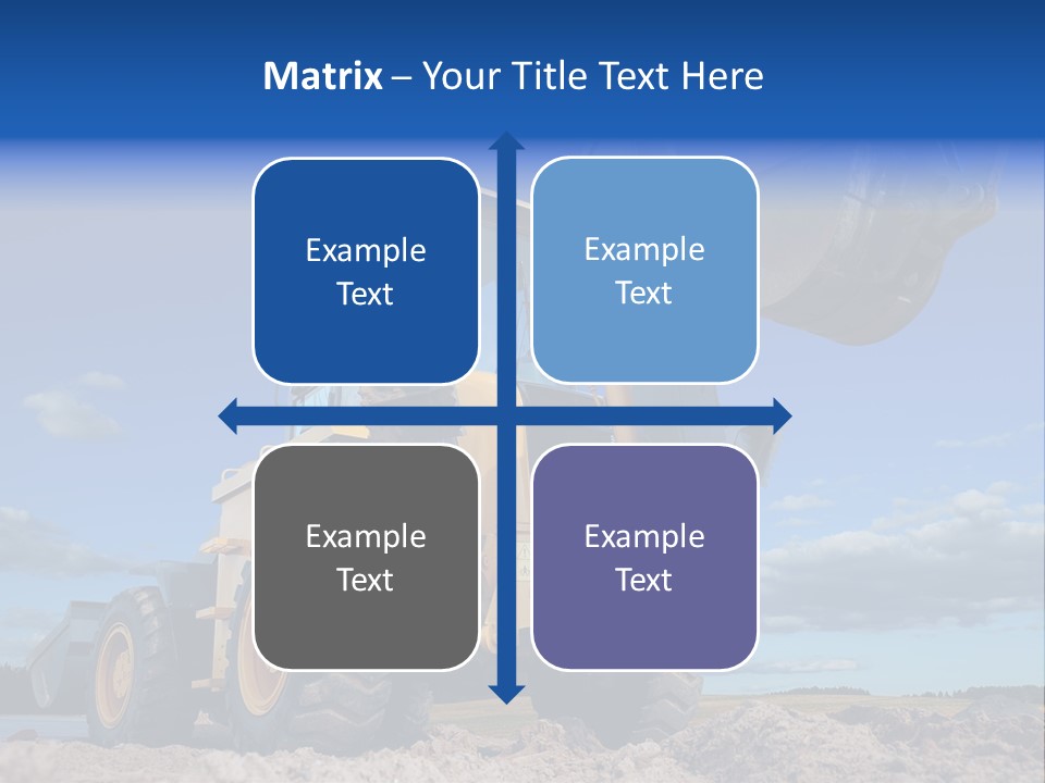 Shovel Bucket Mine PowerPoint Template