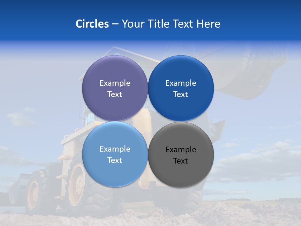 Shovel Bucket Mine PowerPoint Template