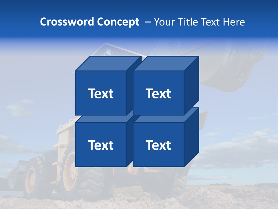 Shovel Bucket Mine PowerPoint Template