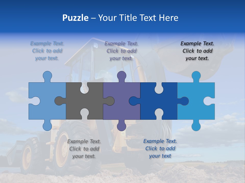 Shovel Bucket Mine PowerPoint Template