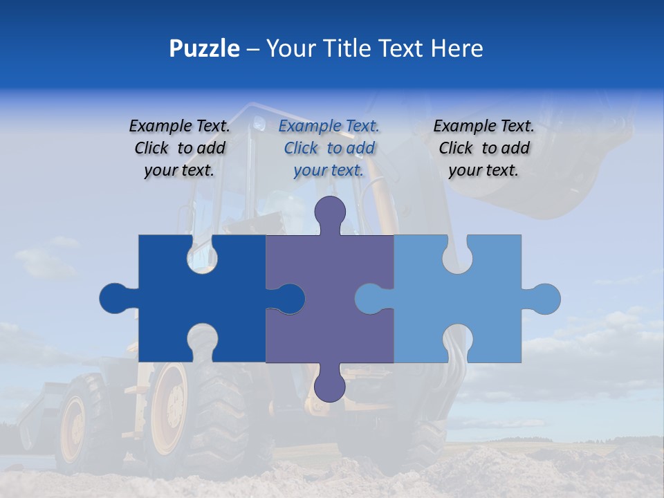 Shovel Bucket Mine PowerPoint Template