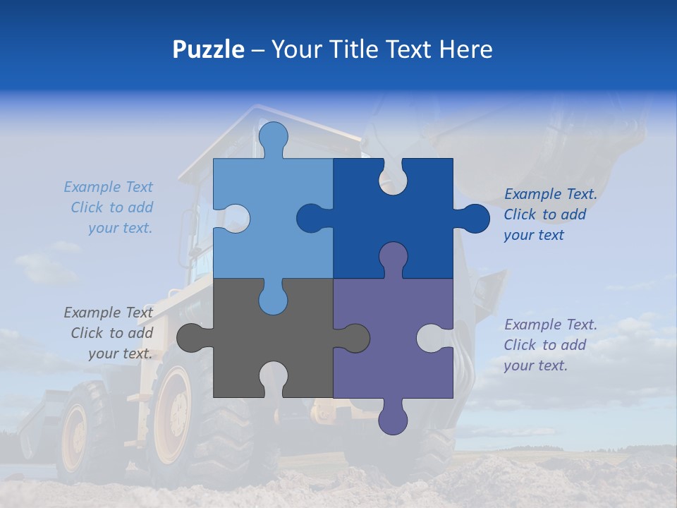 Shovel Bucket Mine PowerPoint Template