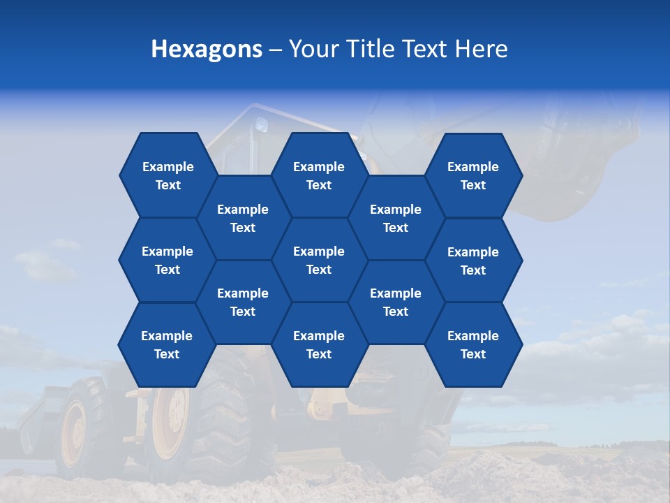 Shovel Bucket Mine PowerPoint Template