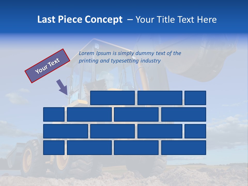 Shovel Bucket Mine PowerPoint Template