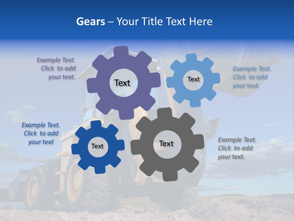 Shovel Bucket Mine PowerPoint Template