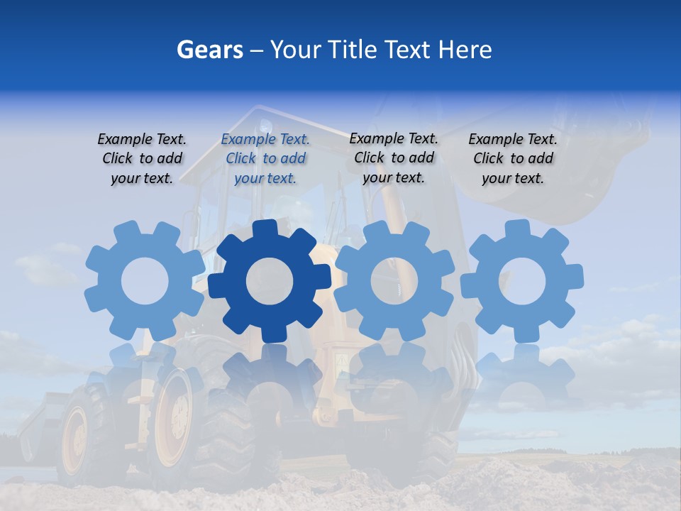 Shovel Bucket Mine PowerPoint Template