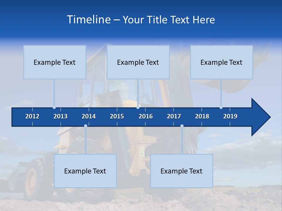 Shovel Bucket Mine PowerPoint Template