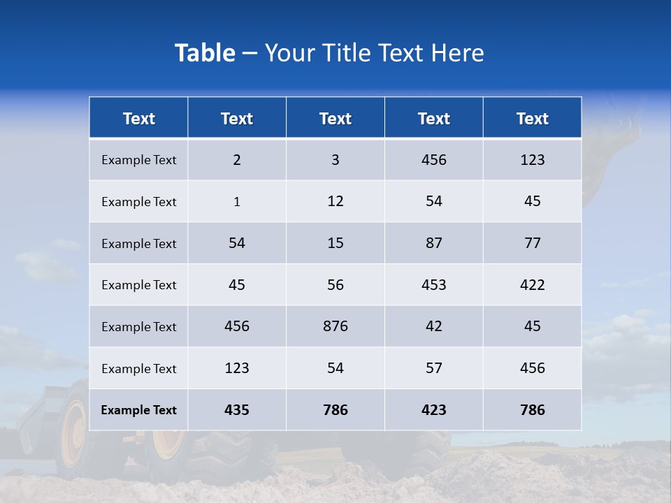 Shovel Bucket Mine PowerPoint Template