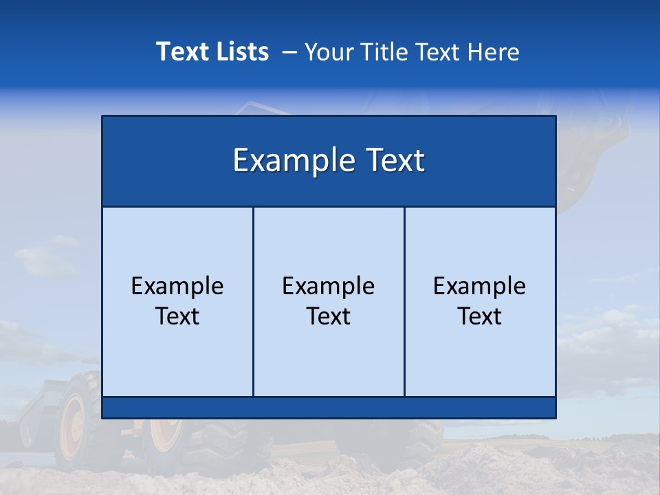 Shovel Bucket Mine PowerPoint Template