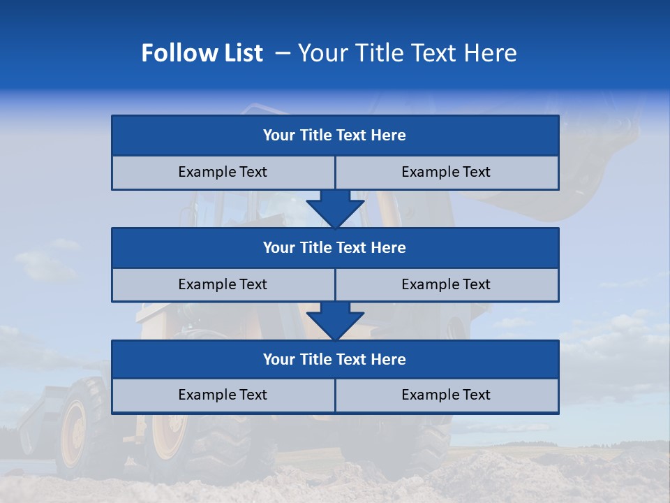 Shovel Bucket Mine PowerPoint Template