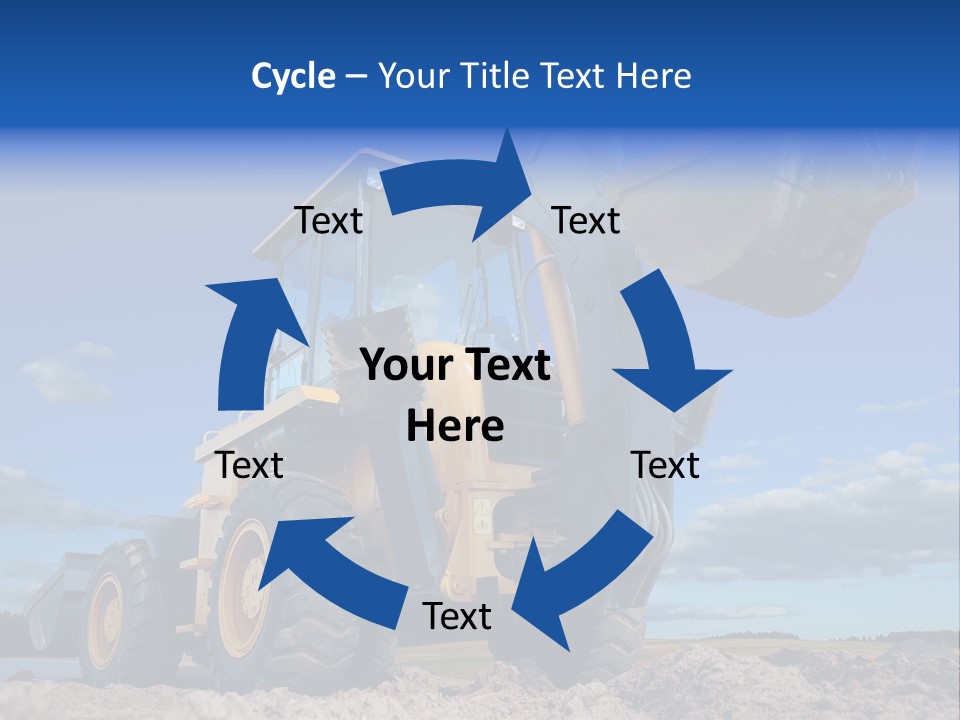 Shovel Bucket Mine PowerPoint Template
