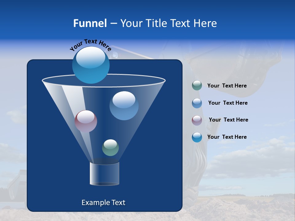 Shovel Bucket Mine PowerPoint Template
