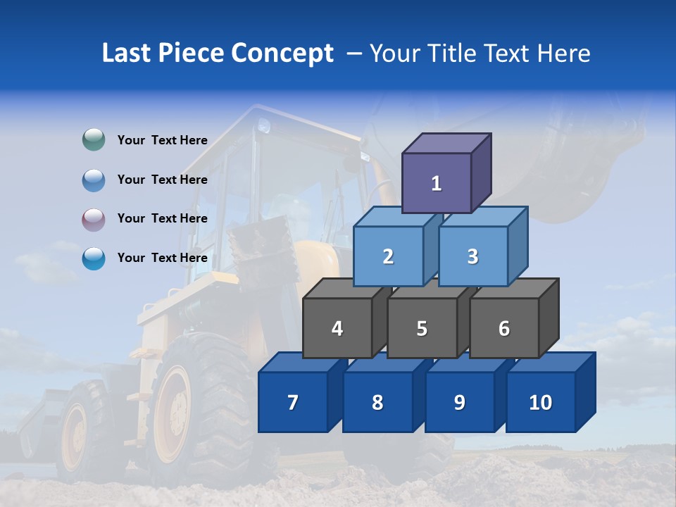 Shovel Bucket Mine PowerPoint Template