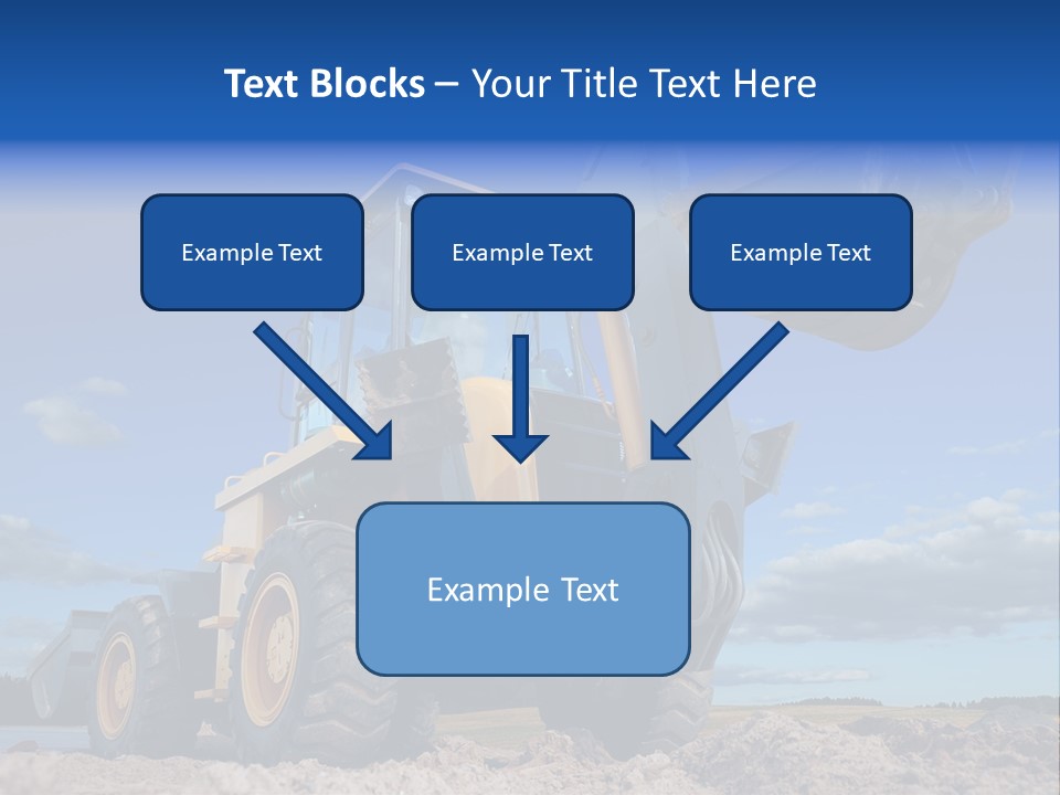 Shovel Bucket Mine PowerPoint Template