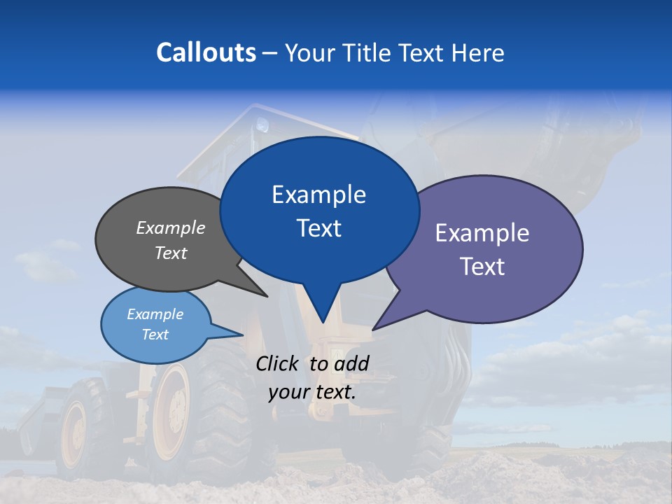 Shovel Bucket Mine PowerPoint Template